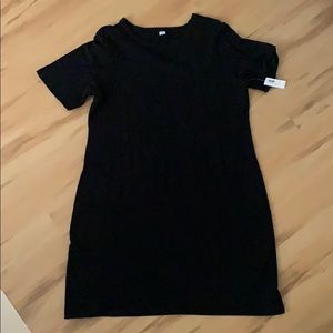NWT black t-shirt dress